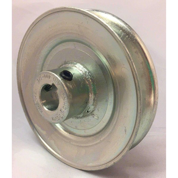 Terre Products V-Groove Drive Pulley - 4'' Dia. - 5/8'' Bore - Steel 240058